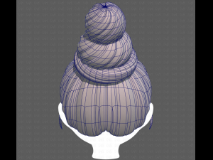 Base Hair for girl V45 Model 3D