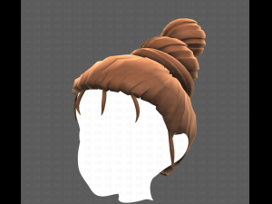 Base Hair for girl V45 Model 3D