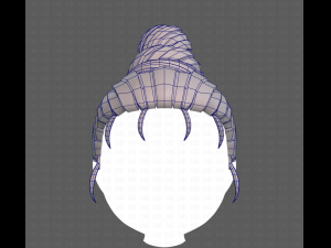 Base Hair for girl V45 Model 3D