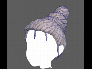 Base Hair for girl V45 Model 3D