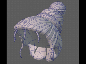 Base Hair for girl V45 Model 3D