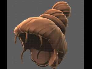 Base Hair for girl V45 Model 3D