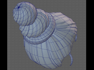 Base Hair for girl V45 Model 3D