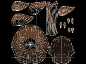 Base Hair for girl V45 Model 3D