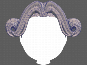 Base Hair for Boy V45 3D Модель