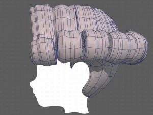 Base Hair for Boy V45 3D Model