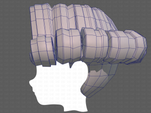 Base Hair for Boy V45 3D Модель