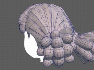 Base Hair for girl V46 3D Model