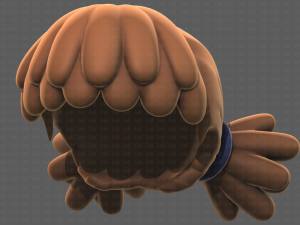 Base Hair for girl V46 3D Model
