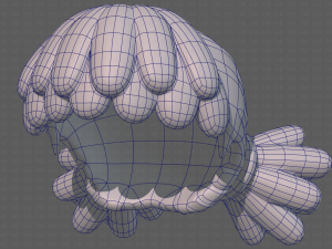 Base Hair for girl V46 3D Model