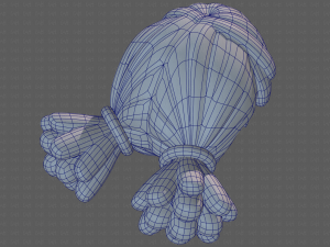 Base Hair for girl V46 3D Model