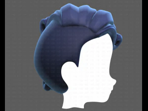 Base Hair for Boy V46 3D Model