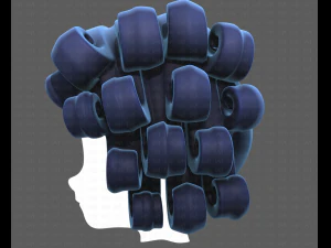 Base Hair for Boy V46 3D Model