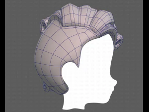 Base Hair for Boy V46 3D Model