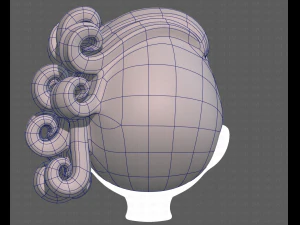 Base Hair for Boy V46 3D Model