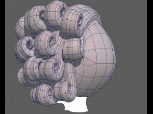 Base Hair for Boy V46 3D Model