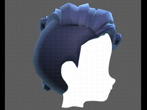 Base Hair for Boy V46 3D Model
