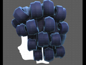 Base Hair for Boy V46 3D Model