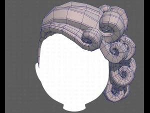 Base Hair for Boy V46 3D Model