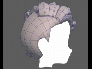 Base Hair for Boy V46 3D Model