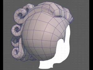 Base Hair for Boy V46 3D Model