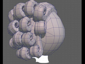 Base Hair for Boy V46 3D Model