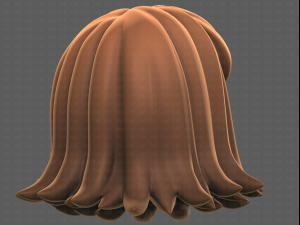 Base Hair for girl V47 3D मॉडल