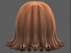 Base Hair for girl V47 3D मॉडल
