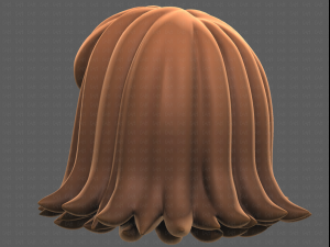 Base Hair for girl V47 3D मॉडल