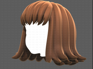 Base Hair for girl V47 3D मॉडल