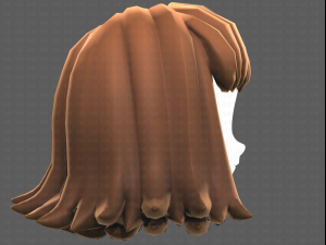 Base Hair for girl V47 3D मॉडल
