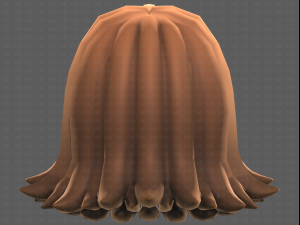Base Hair for girl V47 3D मॉडल