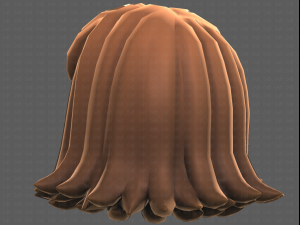 Base Hair for girl V47 3D मॉडल