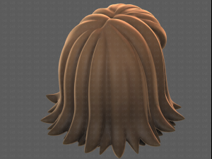 Base Hair for girl V47 3D मॉडल