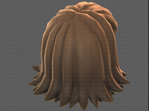 Base Hair for girl V47 3D मॉडल