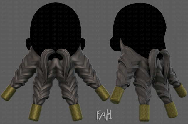 Beard V39 3D Model .c4d .max .obj .3ds .fbx .stl .blend 