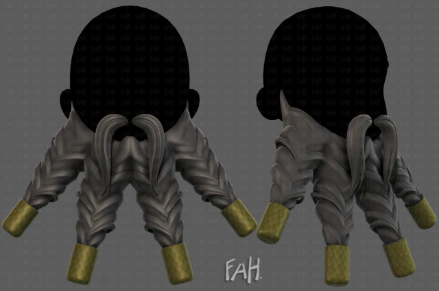 Barba V39 Modelo 3D .c4d .max .obj .3ds .fbx .stl .blend 