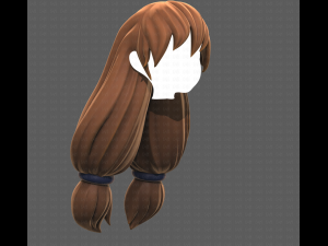 Base Hair for girl V48 3D Model