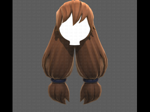 Base Hair for girl V48 3D Model