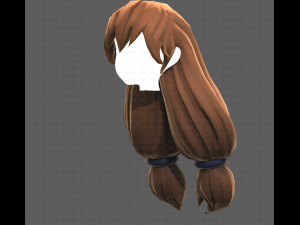 Base Hair for girl V48 3D Model