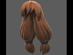 Base Hair for girl V48 3D Model