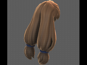 Base Hair for girl V48 3D Model