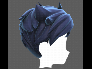 Base Hair for Boy V48 3D Model