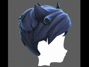 Base Hair for Boy V48 3D Model