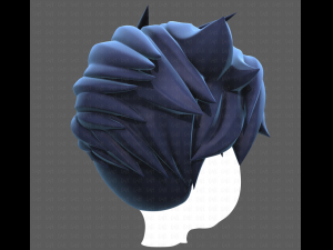 Base Hair for Boy V48 3D Model