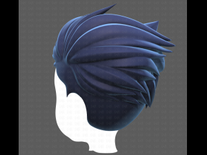 Base Hair for Boy V48 3D Model