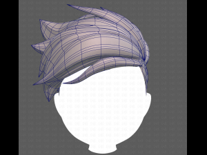 Base Hair for Boy V48 3D Model