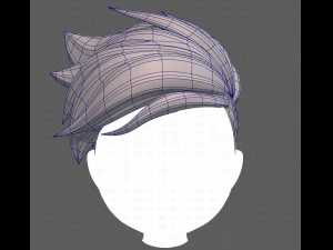 Base Hair for Boy V48 3D Model