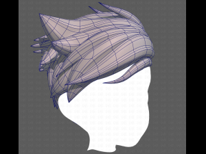 Base Hair for Boy V48 3D Model