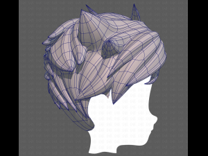 Base Hair for Boy V48 3D Model